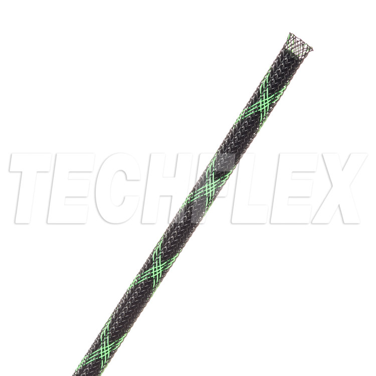 Flexo® PET - 1/8" - Black w/ Neon Green Spyder