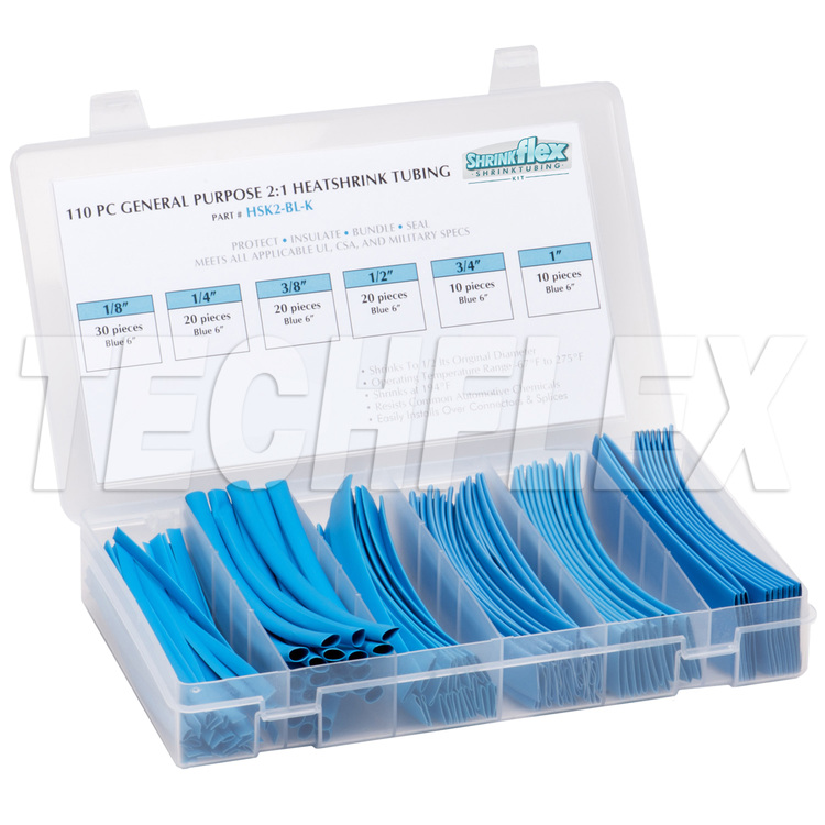 HeatShrink Tubing2:1 Kit-Blue