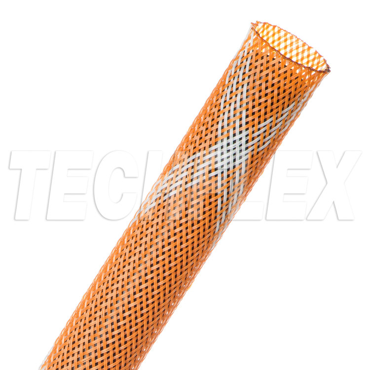 Flexo® PET - 3/4" - Orange/White Spyder