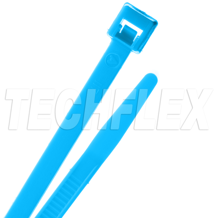 8" Nylon Tie Wrap - Fluorescent Blue - 40 lb