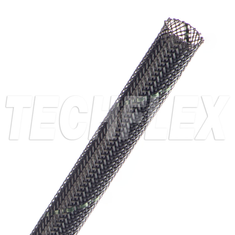 Flexo® Helix2 - 1/2" - Black w/ Green Tracer