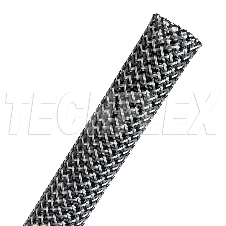 Flexo® PET Tight Weave™ - 3/4" - Black/Platinum Gray