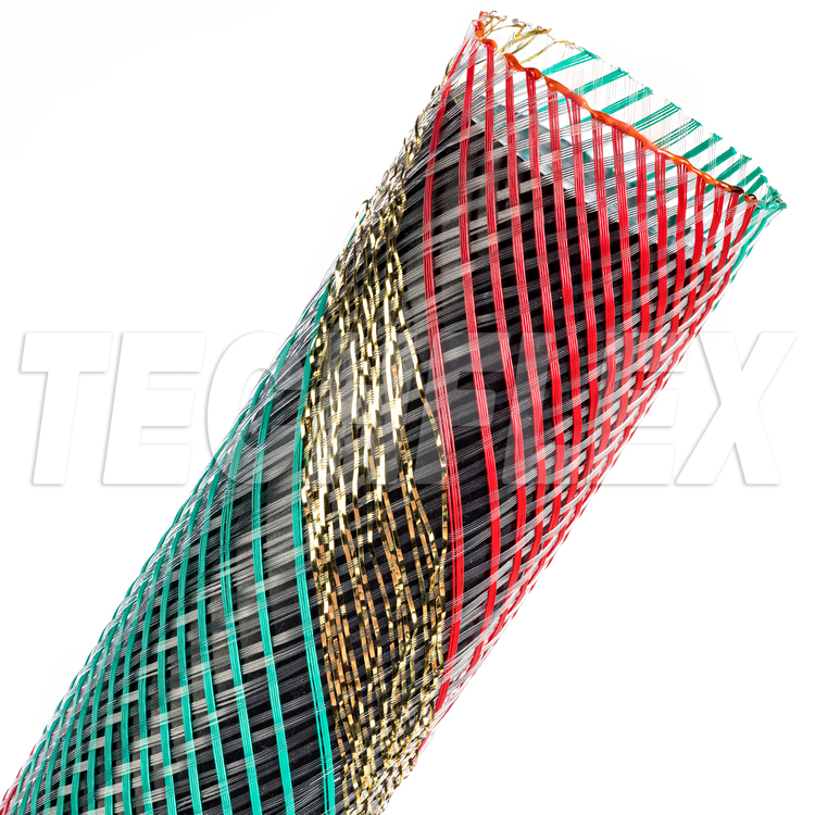 Flexo® PET - 1 1/2" Holiday(Grn,Rd,Gold)